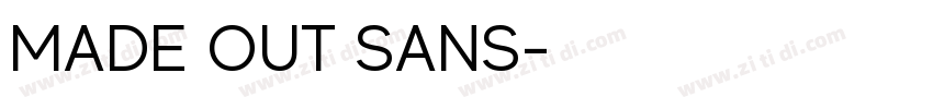 MADE OUT SANS字体转换